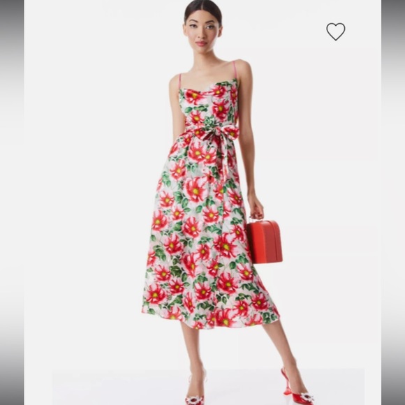 Alice + Olivia Dresses & Skirts - NWT Alice and Olivia Samantha Cowl Neck Midi Dress Silk and viscose